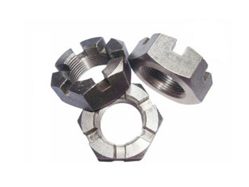 不銹鋼開槽螺母